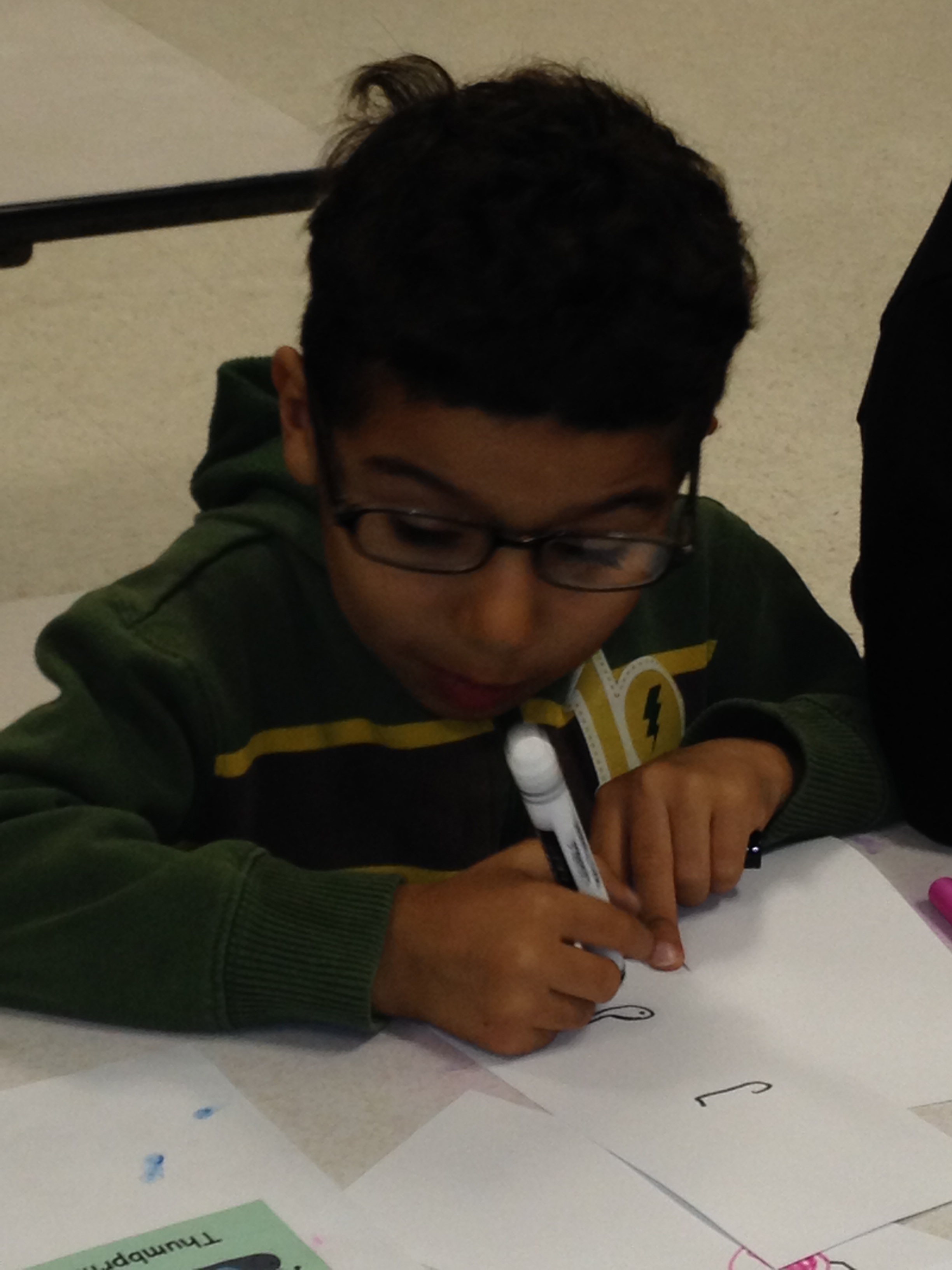 Coloring outside the lines one drawing at a time.