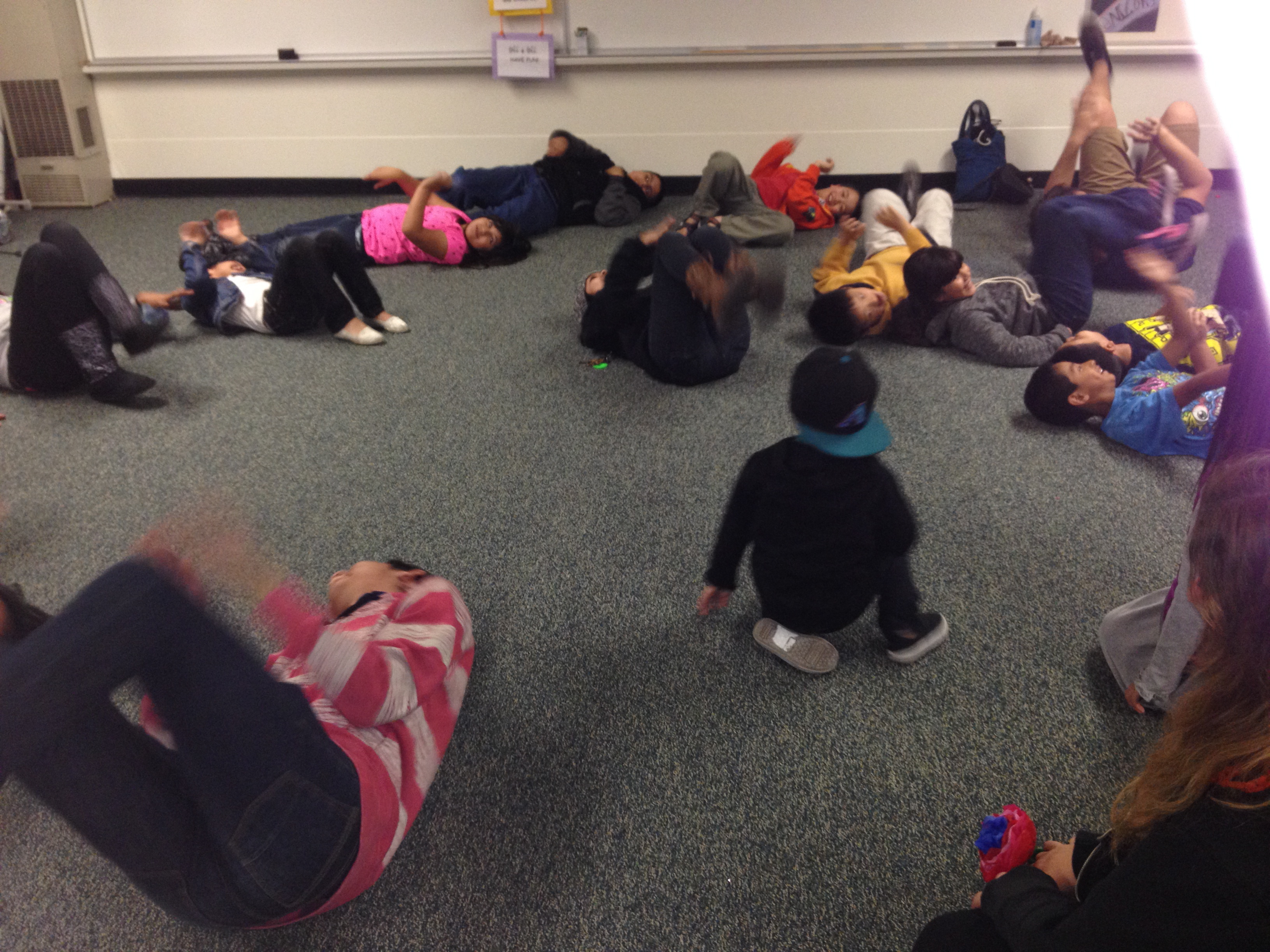 Who ever knew rolling on the floor could be so fun?  