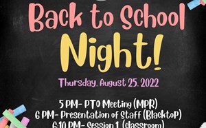 Back to School Night 2022 - article thumnail image